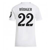 Dámy Fotbalový dres Real Madrid Antonio Rudiger #22 2024-25 Domácí Krátký Rukáv